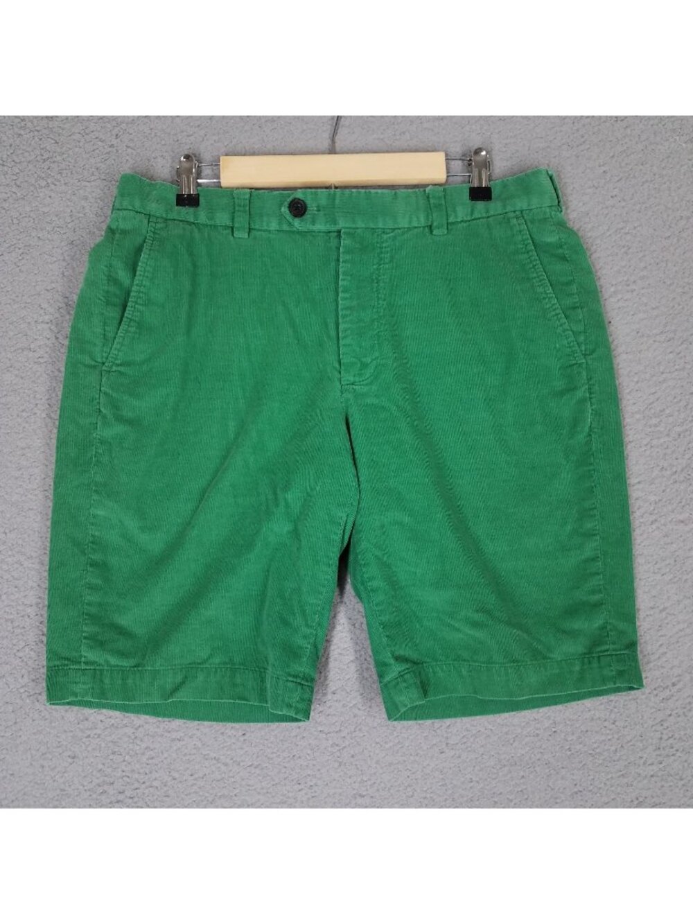 Brooks Brothers Corduroy Bermuda Shorts Adult 34 Green Preppy Casual 10" Travel